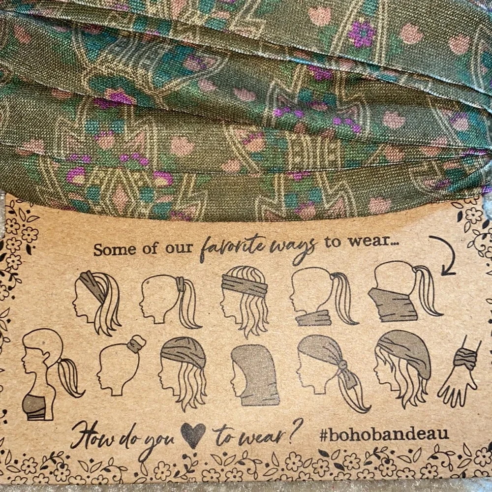 NEW boho bandeau hair wrap - Picture 4 of 5